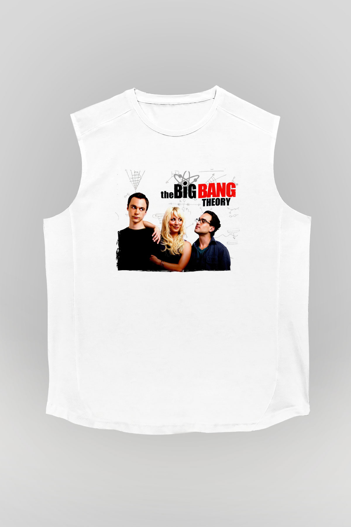 The Big Bang Theory Beyaz Unisex Kolsuz Tişört
