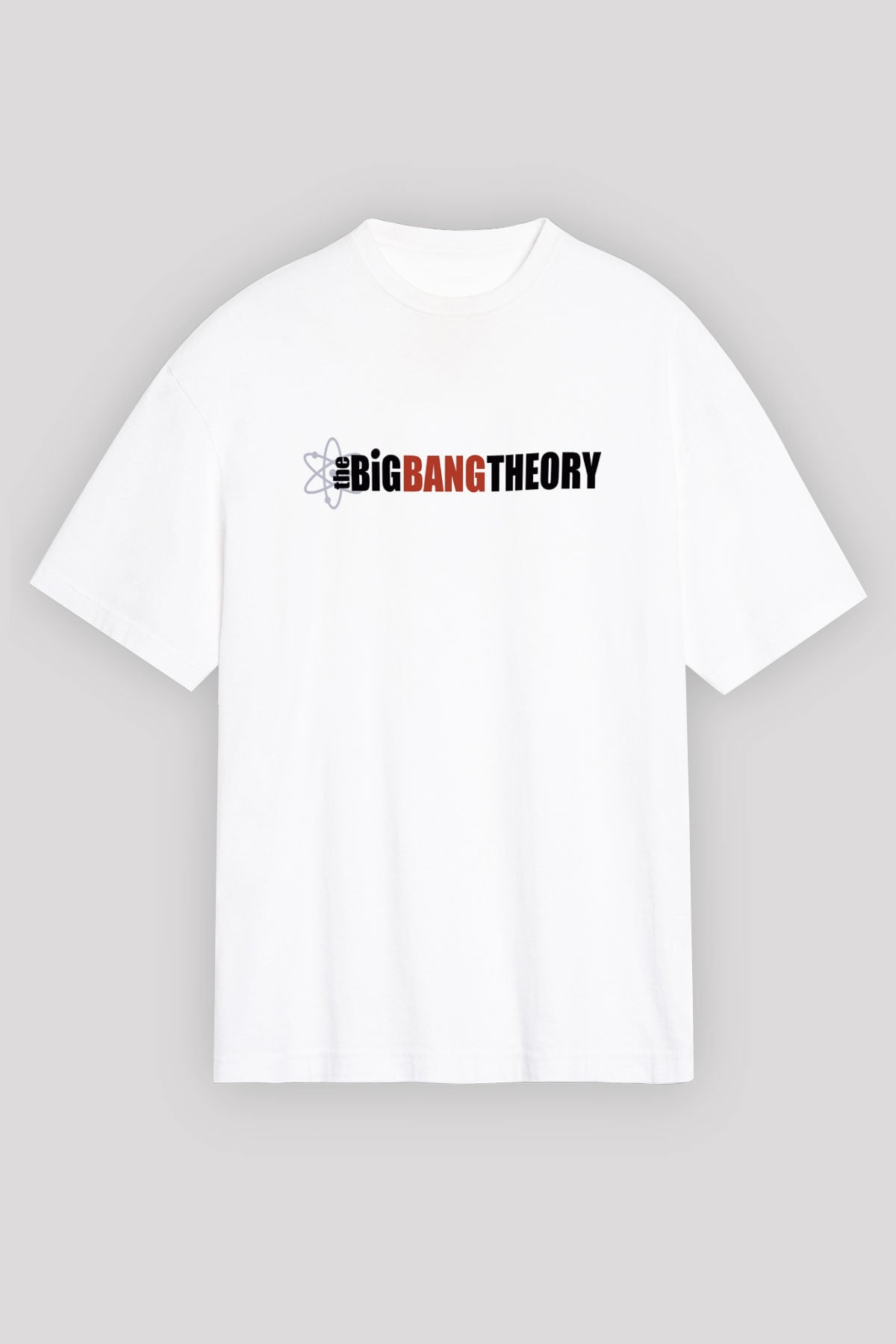 The Big Bang Theory Beyaz Unisex Oversize Tişört T-Shirt