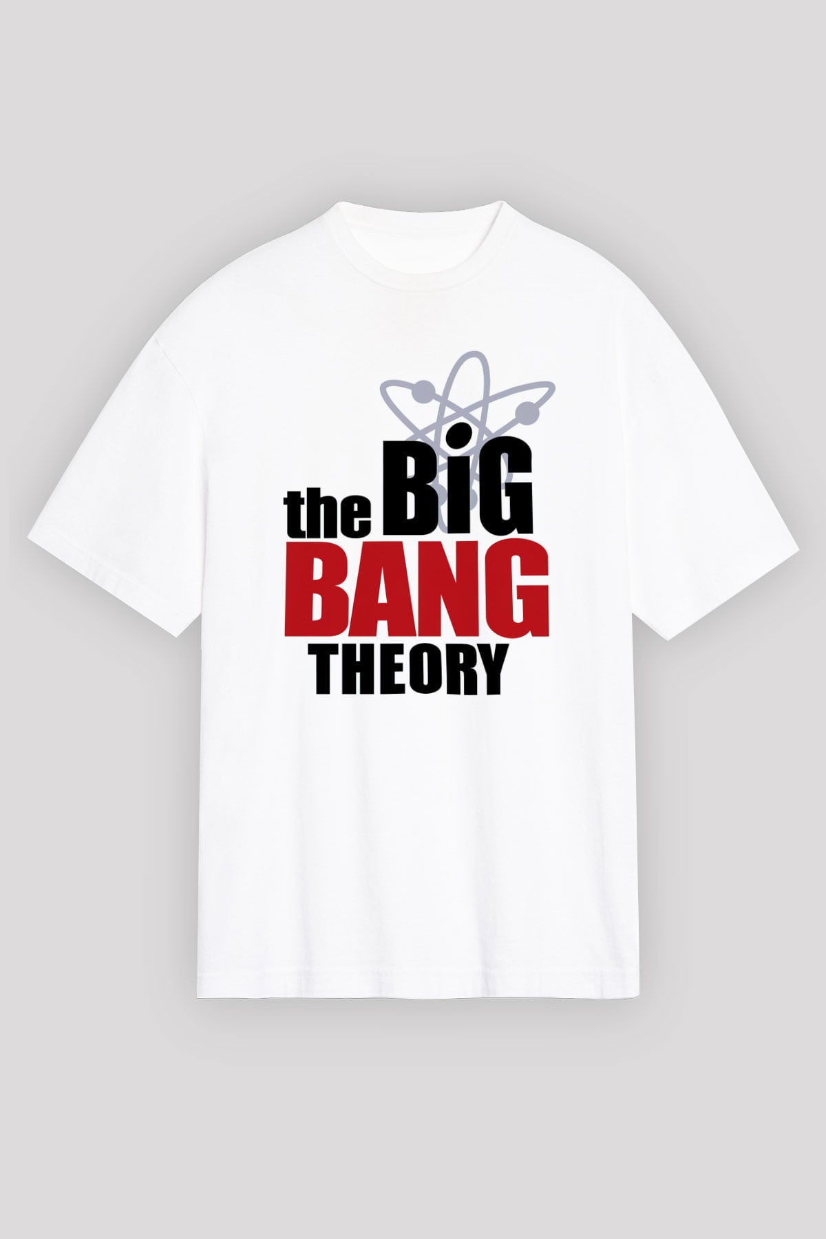 The Big Bang Theory Beyaz Unisex Oversize Tişört T-Shirt