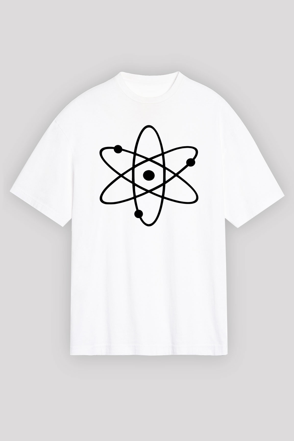 The Big Bang Theory Beyaz Unisex Oversize Tişört T-Shirt