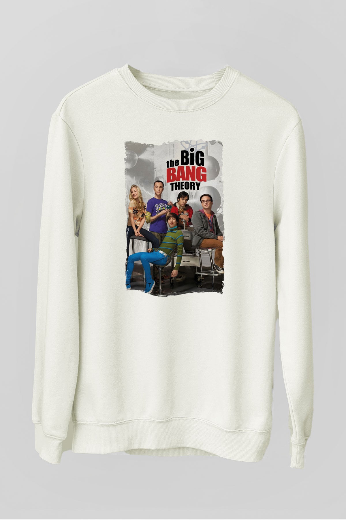 The Big Bang Theory Beyaz Unisex Sweatshirt