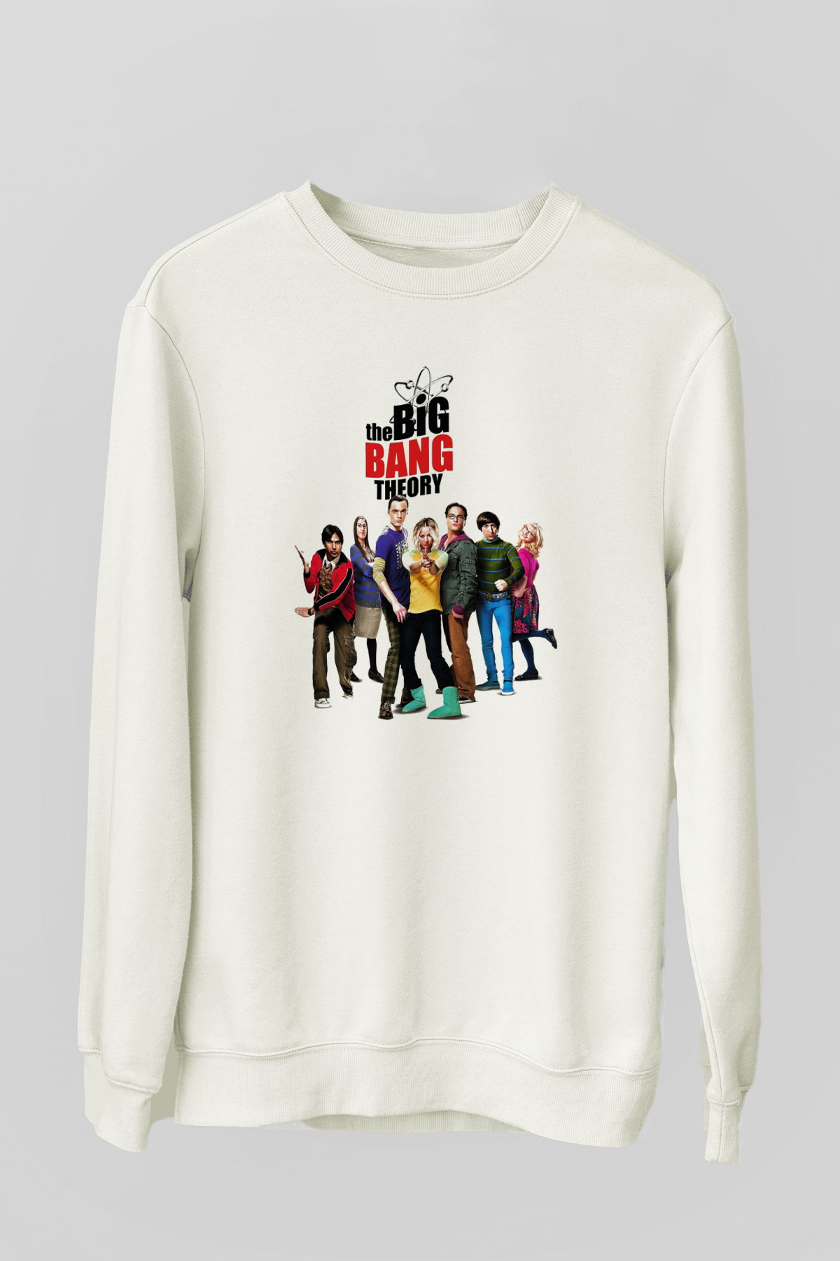 The Big Bang Theory Beyaz Unisex Sweatshirt