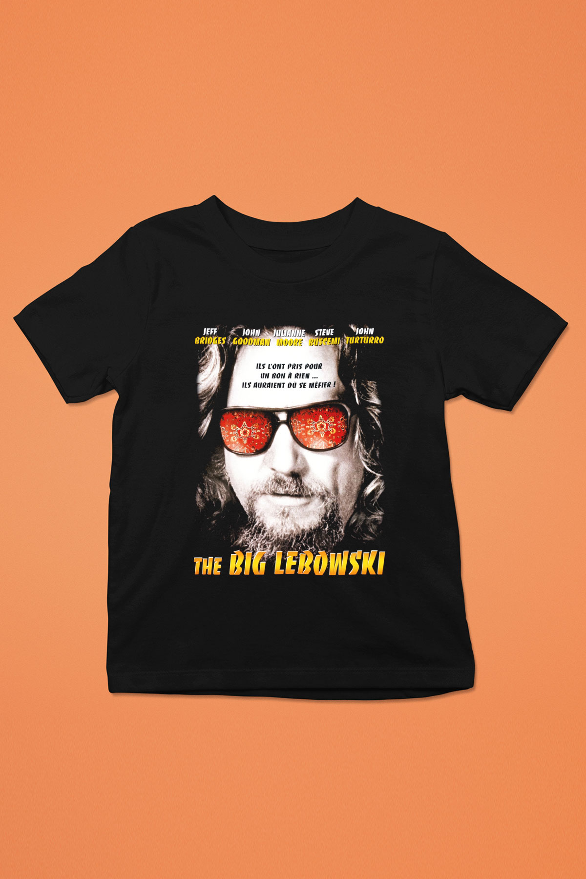 The Big Lebowski Büyük Lebowski Baskılı Siyah Unisex Çocuk Tişört