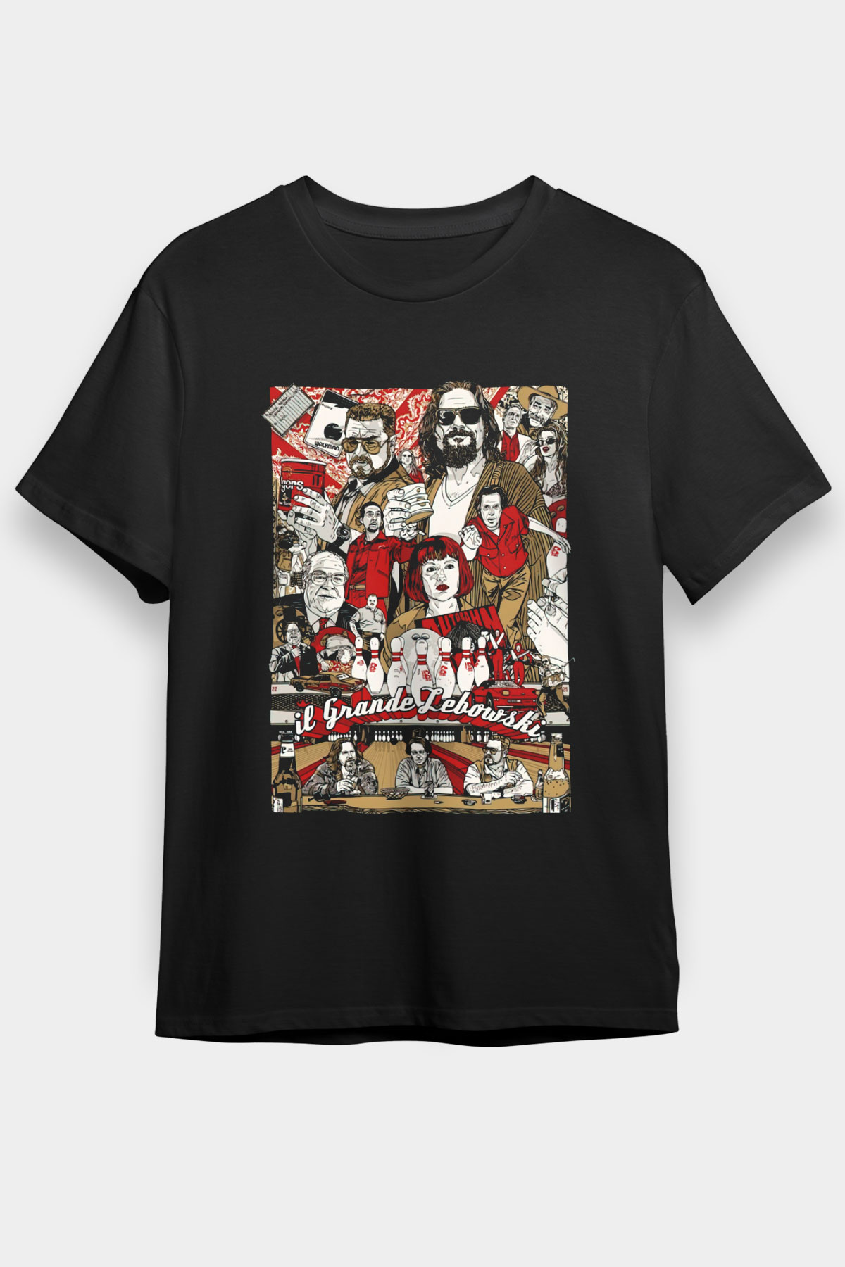 The Big Lebowski Büyük Lebowski Siyah Unisex Tişört