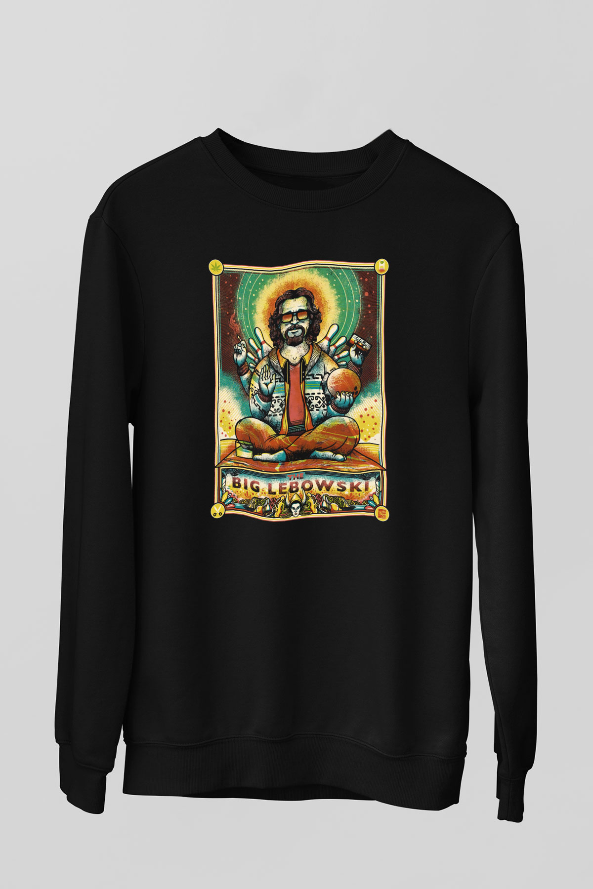 The Big Lebowski Büyük Lebowski Siyah Unisex Sweatshirt