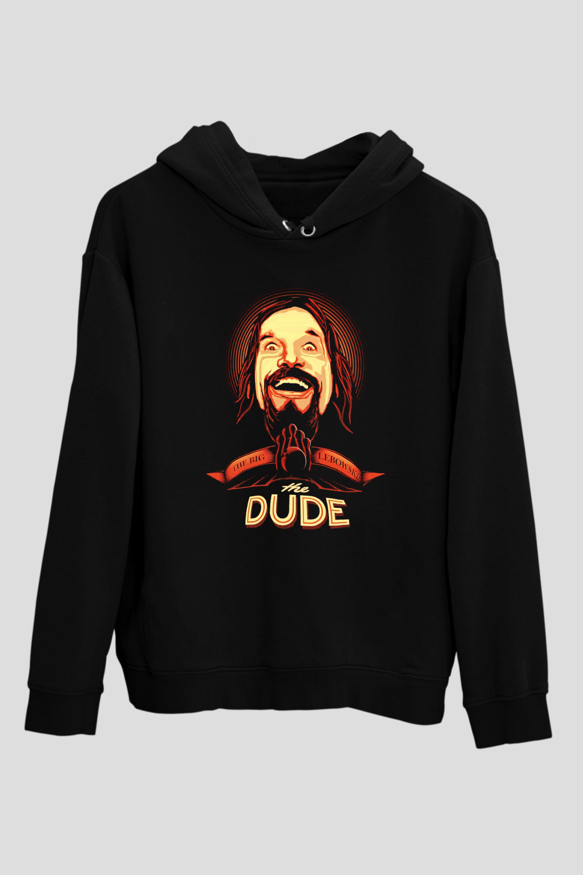 The Big Lebowski Büyük Lebowski Siyah Unisex Kapüşonlu Sweatshirt