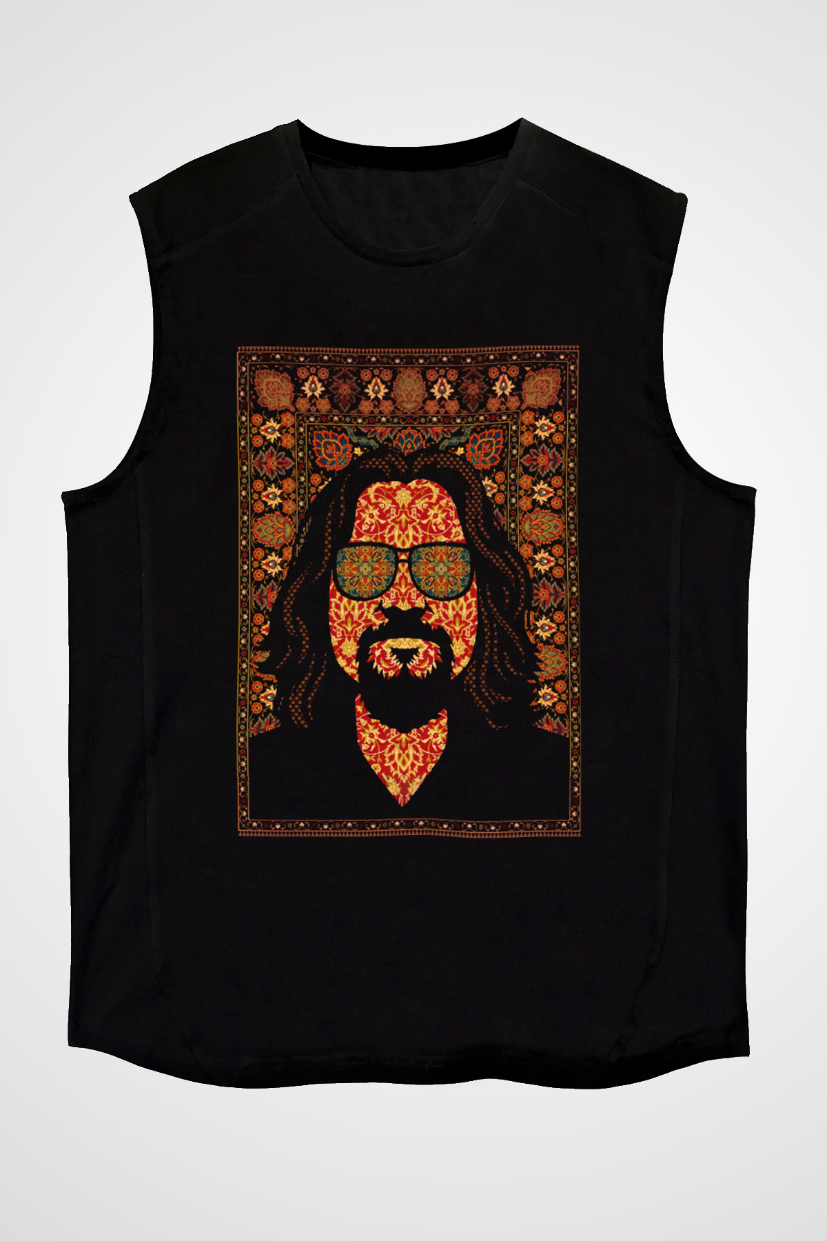 The Big Lebowski Büyük Lebowski Siyah Unisex Kolsuz Tişört