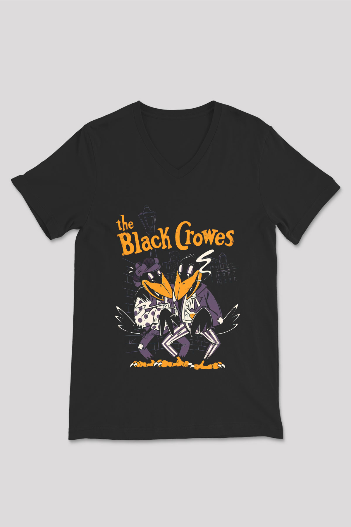 The Black Crowes Siyah Unisex V Yaka Tişört