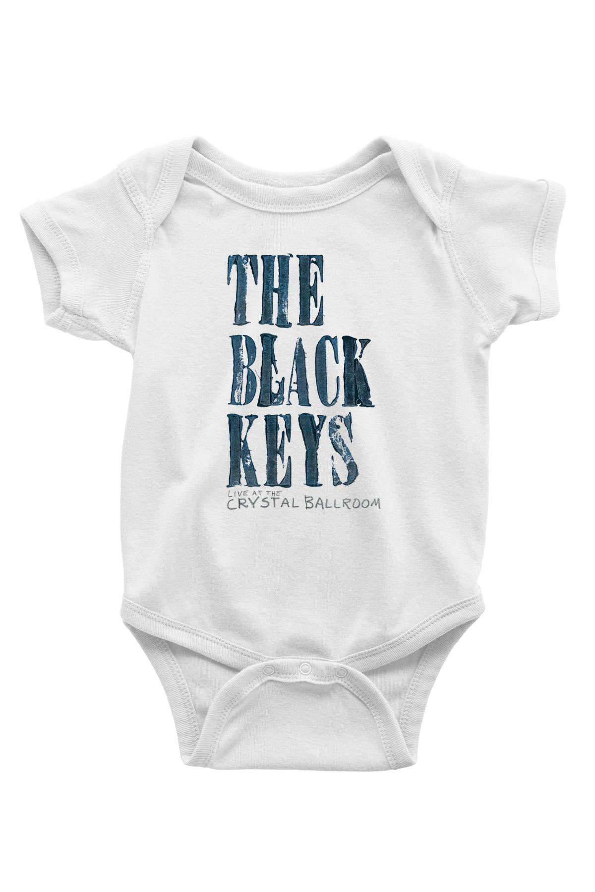 The Black Keys Baskılı Beyaz Unisex Bebek Body - Zıbın