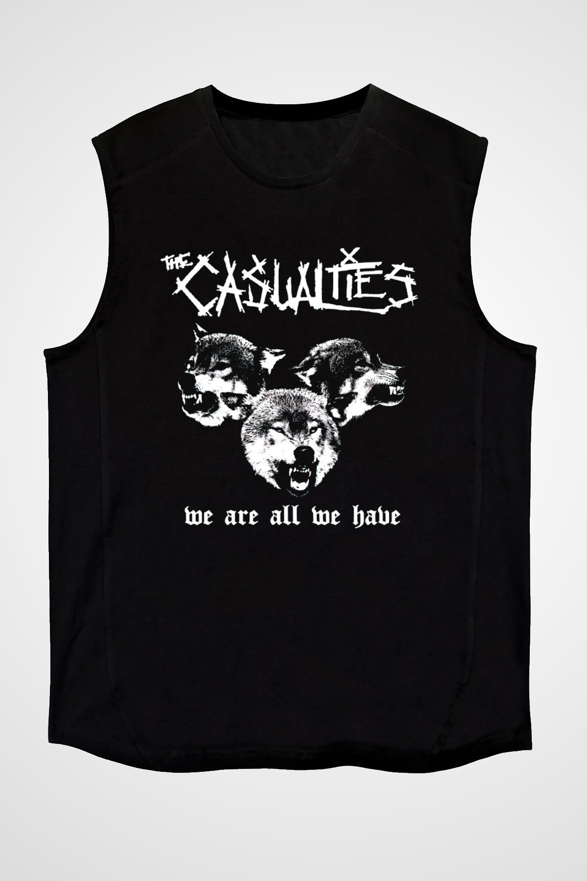 The Casualties Siyah Unisex Kolsuz Tişört