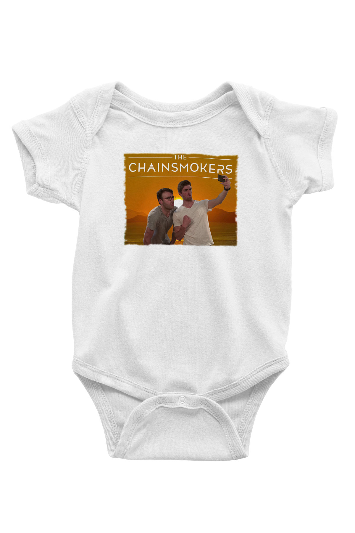 The Chainsmokers Beyaz Bebek Body - Zıbın