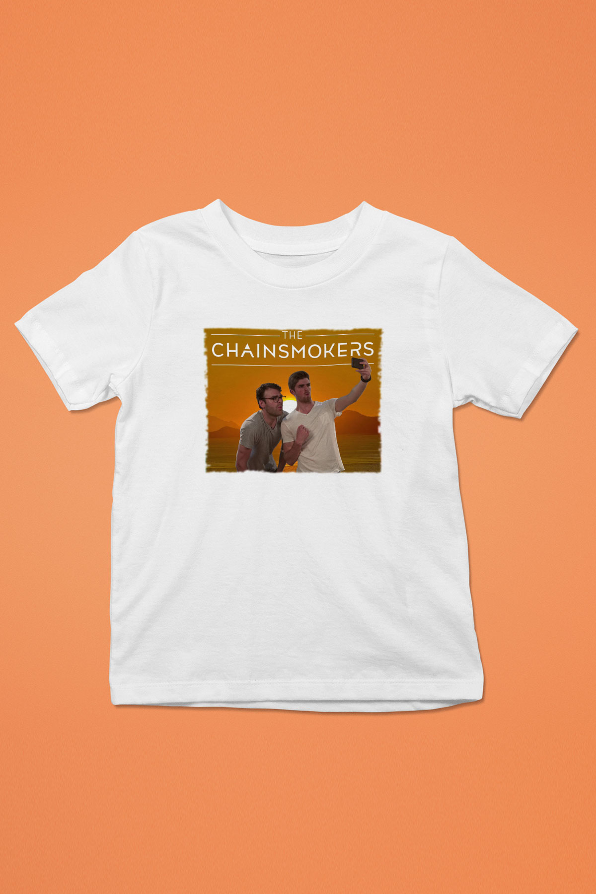 The Chainsmokers Beyaz Unisex Çocuk Tişört