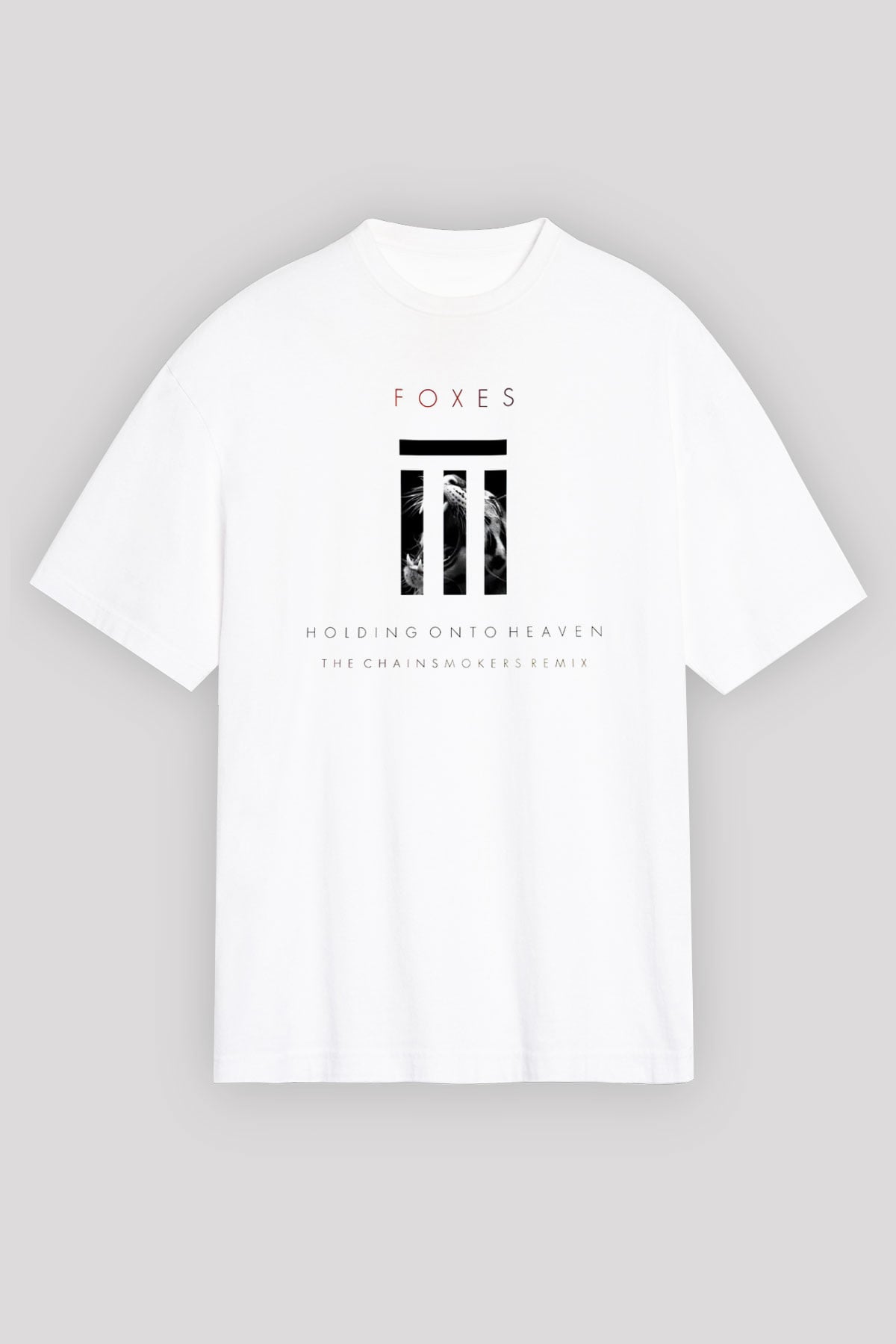 The Chainsmokers Beyaz Unisex Oversize Tişört T-Shirt
