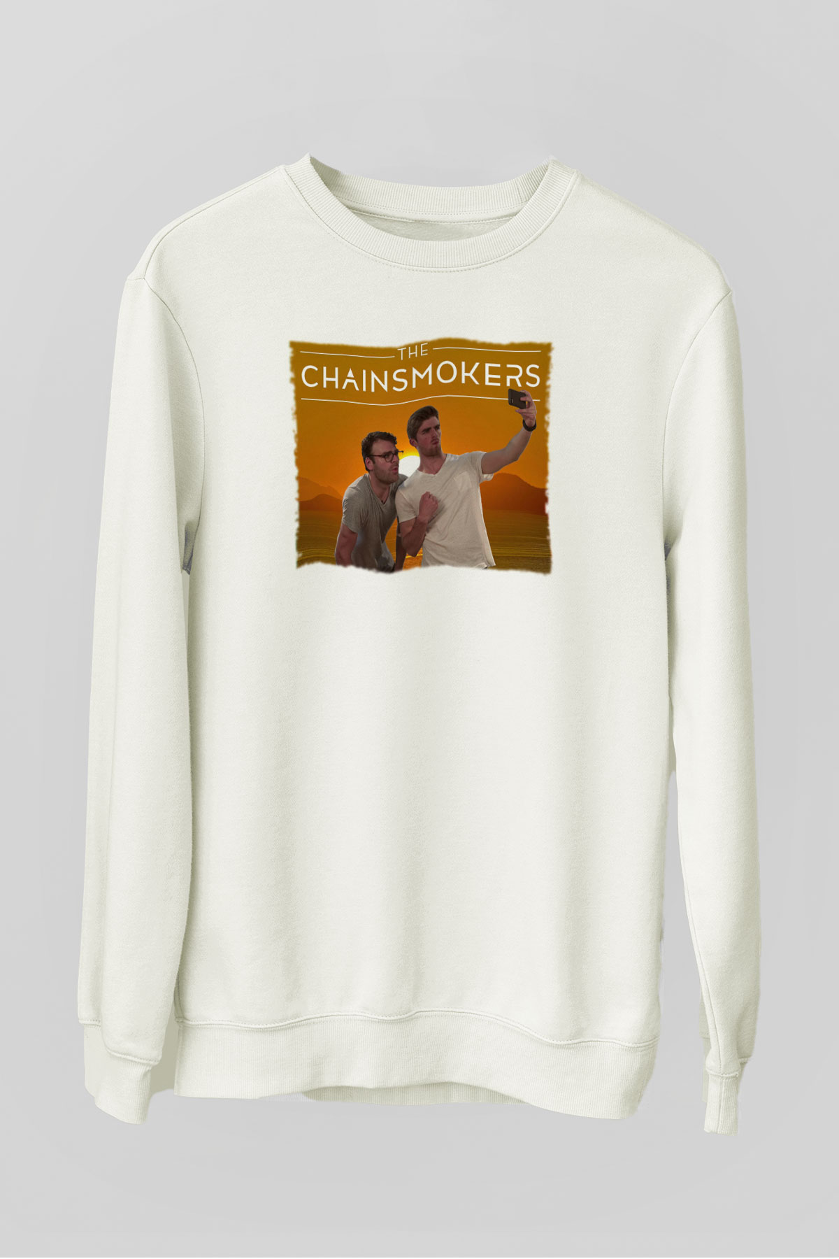 The Chainsmokers Beyaz Unisex Sweatshirt