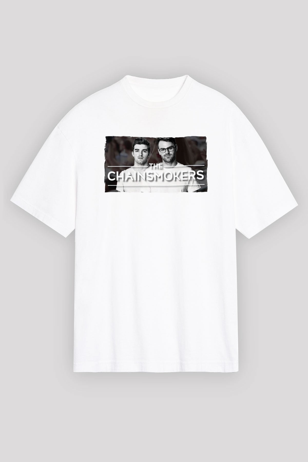 The Chainsmokers Beyaz Unisex Tişört T-Shirt - TişörtFabrikası