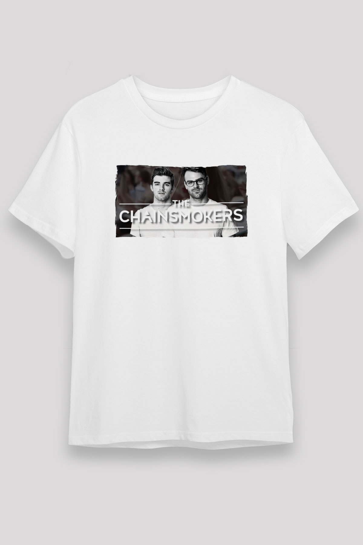 The Chainsmokers Beyaz Unisex Tişört T-Shirt - TişörtFabrikası