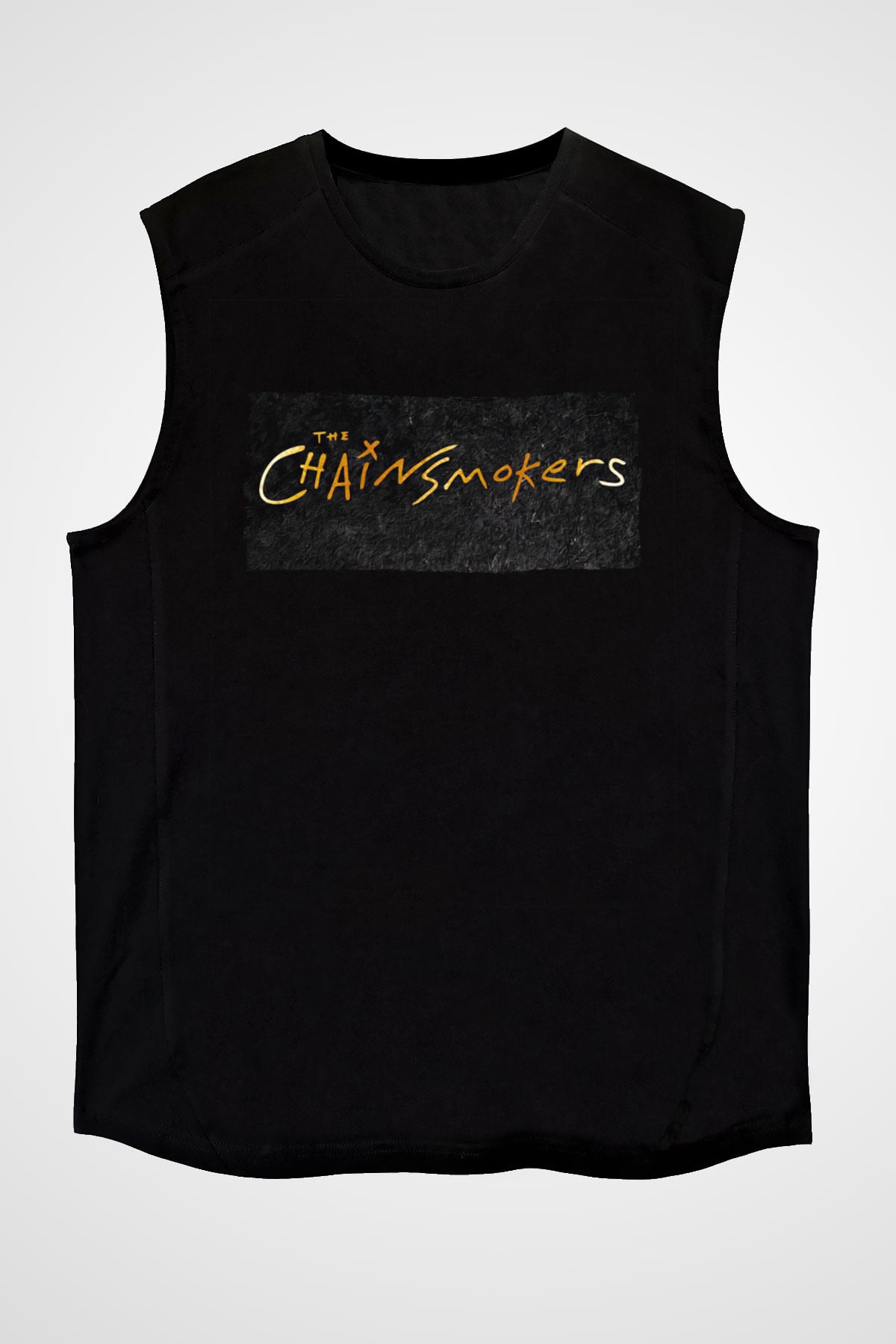 The Chainsmokers Siyah Unisex Kolsuz Tişört
