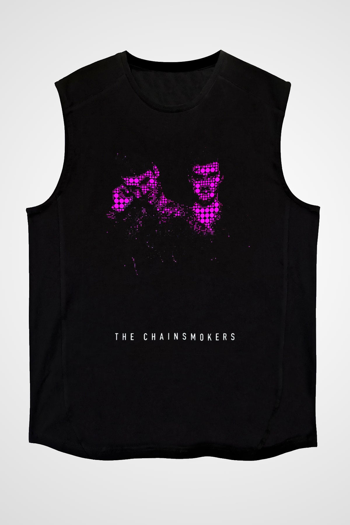 The Chainsmokers Siyah Unisex Kolsuz Tişört