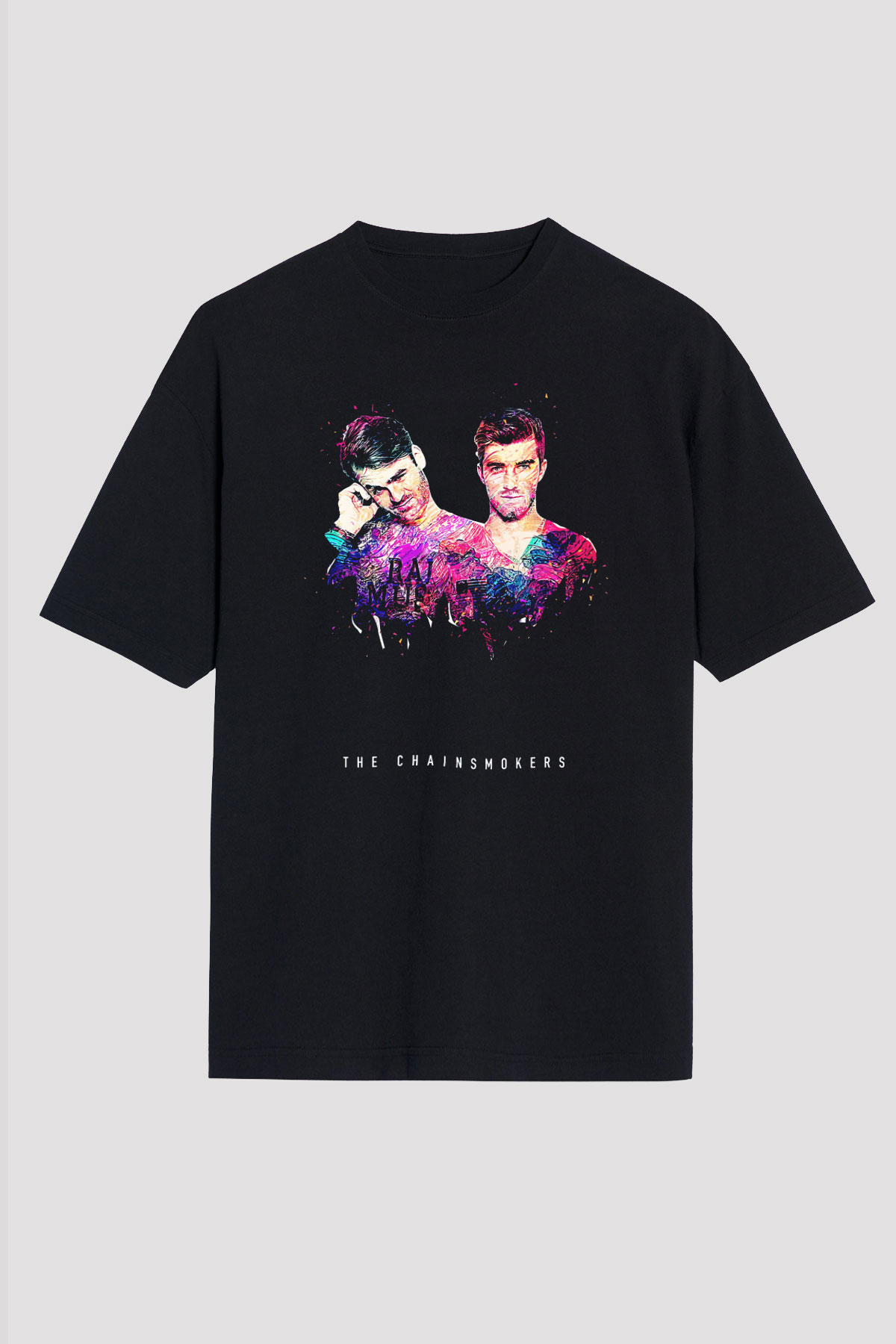 The Chainsmokers Siyah Unisex Tişört T-Shirt - TişörtFabrikası