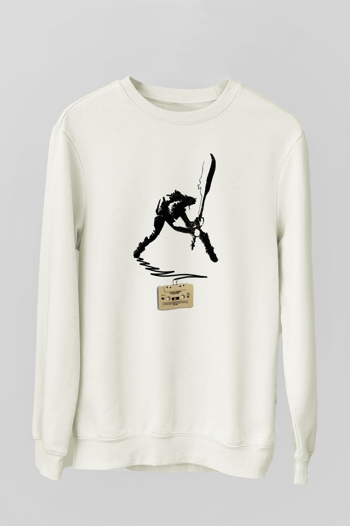 The Clash Beyaz Unisex Sweatshirt