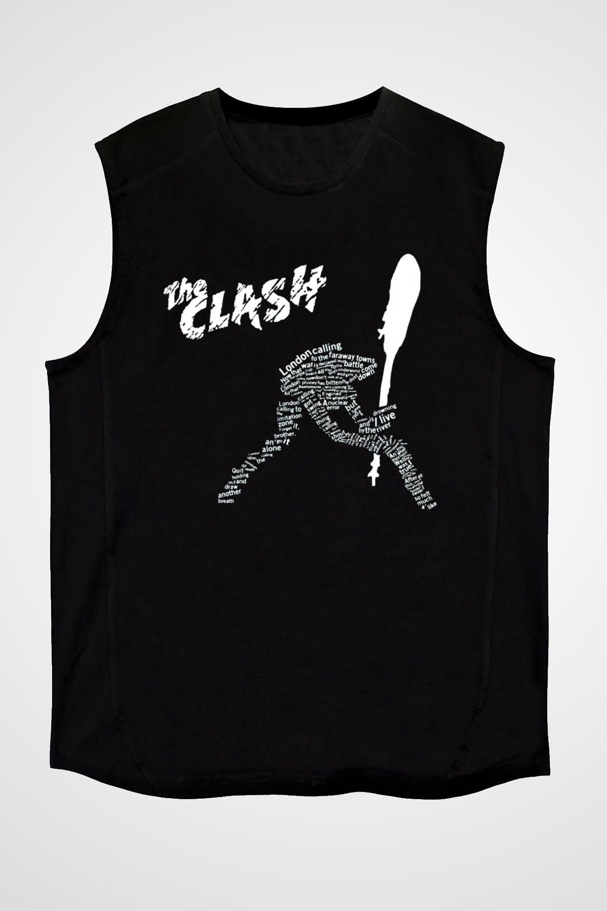 The Clash Siyah Unisex Kolsuz Tişört