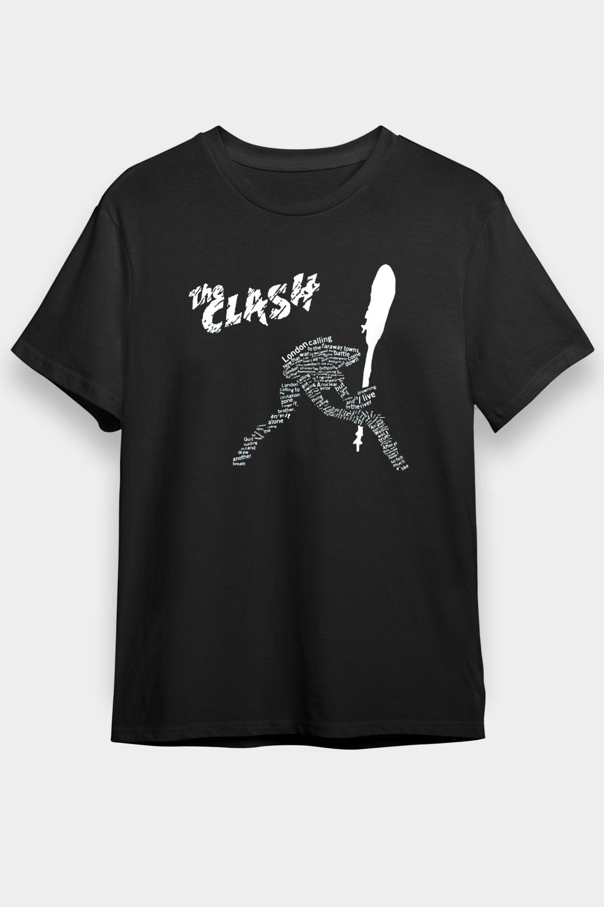The Clash Siyah Unisex Tişört T-Shirt - TişörtFabrikası