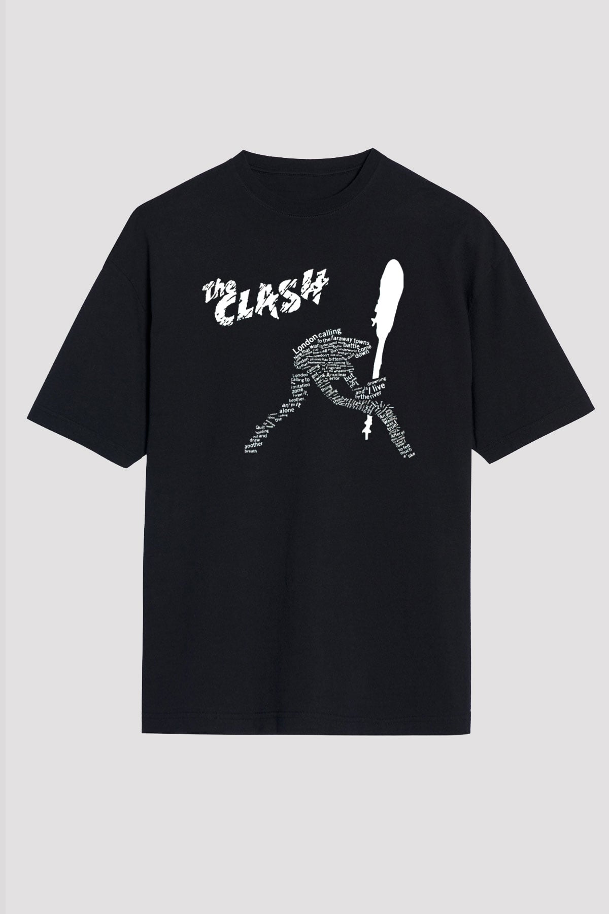 The Clash Siyah Unisex Tişört T-Shirt - TişörtFabrikası