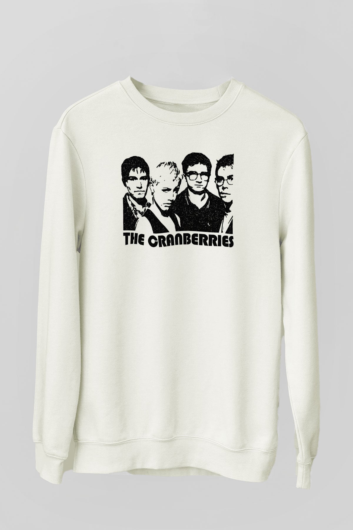 The Cranberries Baskılı Beyaz Unisex Sweatshirt