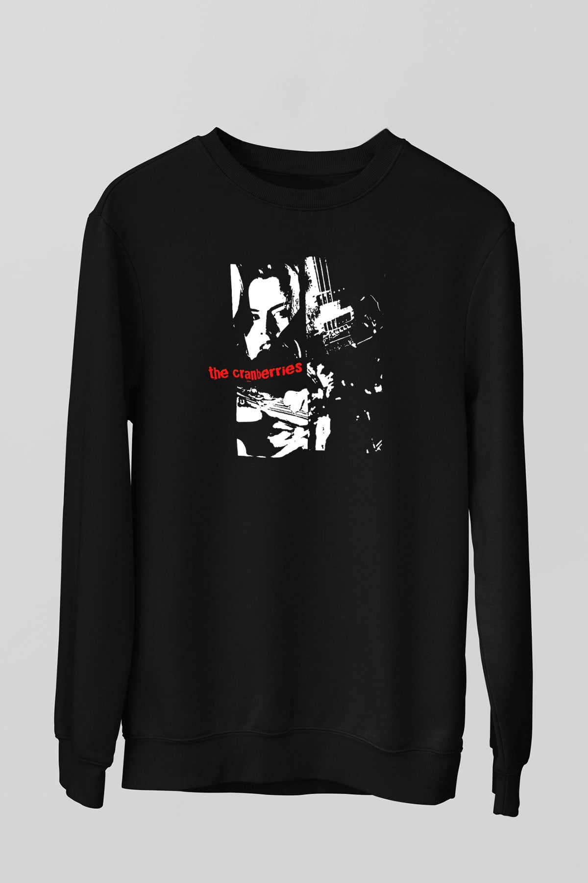 The Cranberries Baskılı Unisex Siyah Sweatshirt