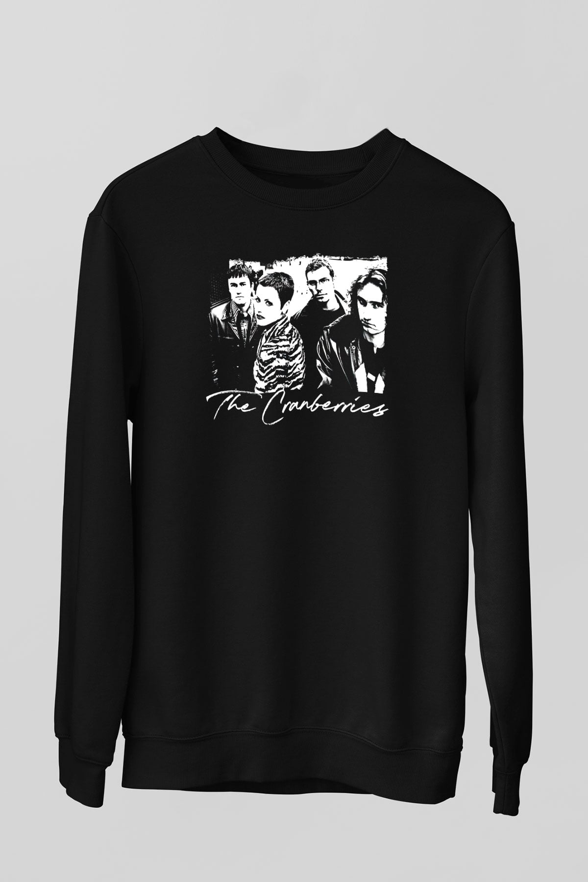 The Cranberries Baskılı Unisex Siyah Sweatshirt