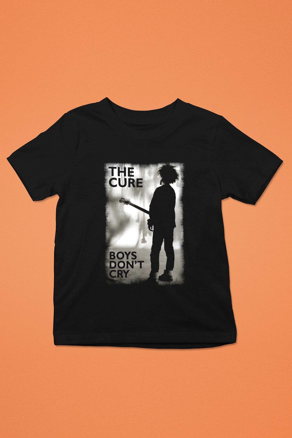 The Cure Baskılı Siyah Unisex Çocuk Tişört
