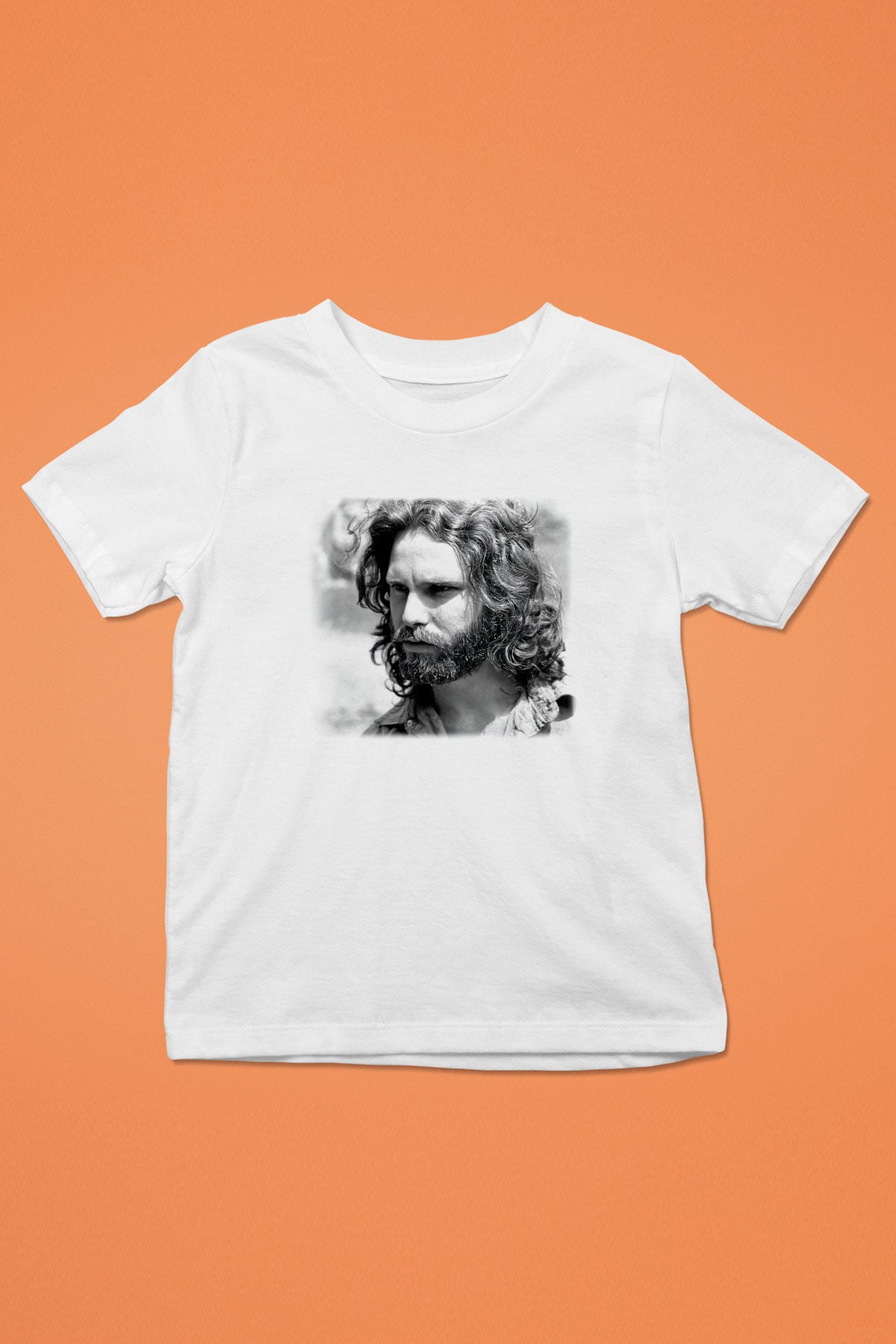 The Doors Baskılı Beyaz Unisex Çocuk Tişört