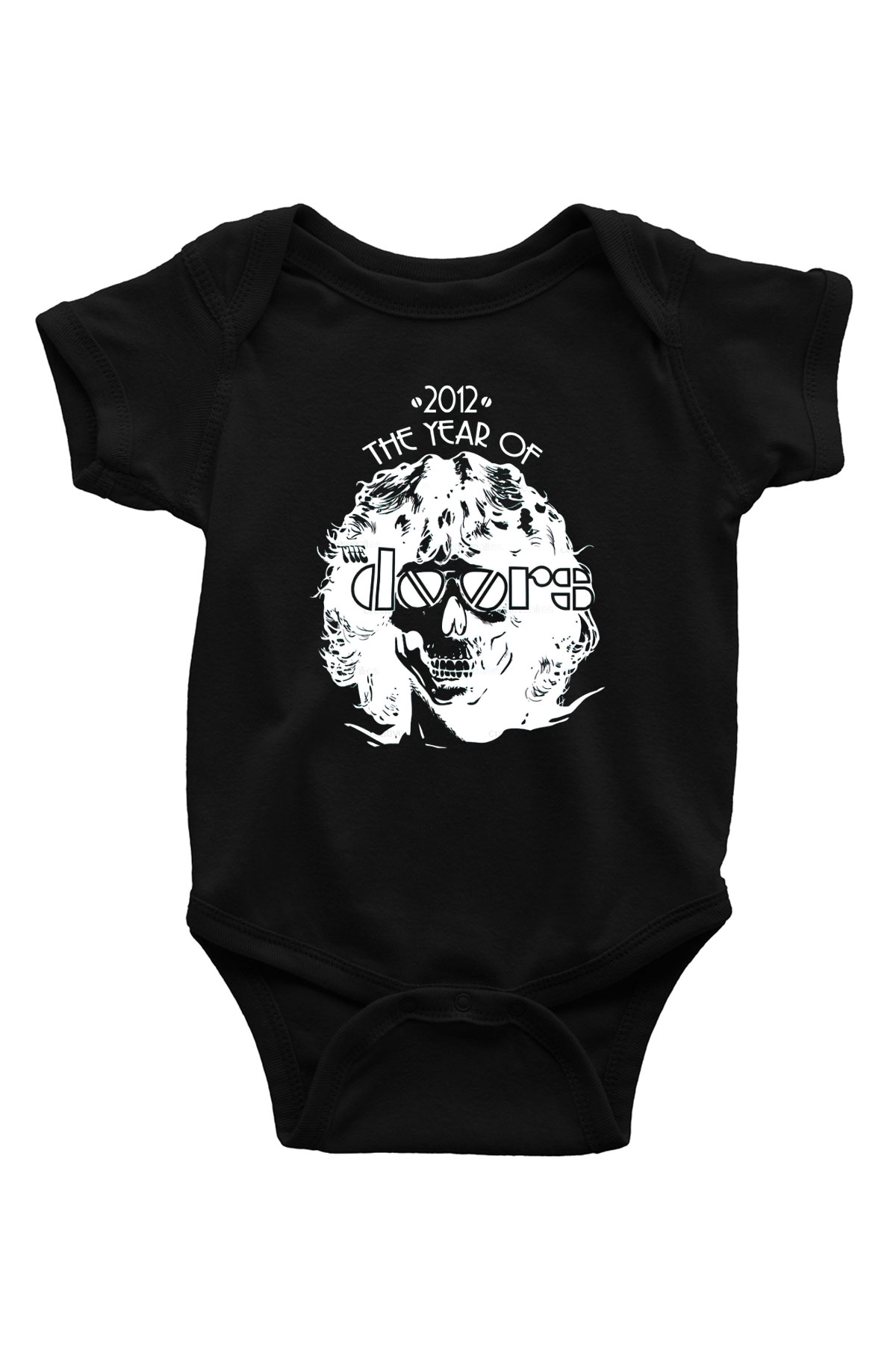 The Doors Baskılı Siyah Bebek Body - Zıbın