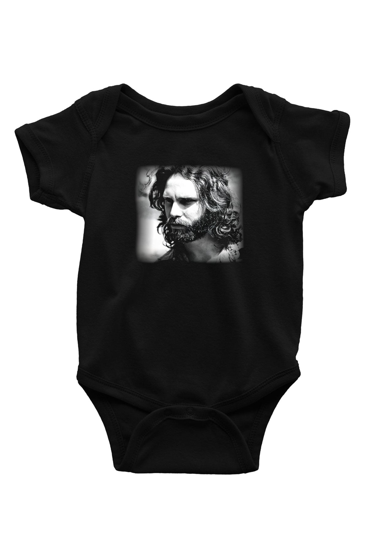 The Doors Baskılı Siyah Bebek Body - Zıbın
