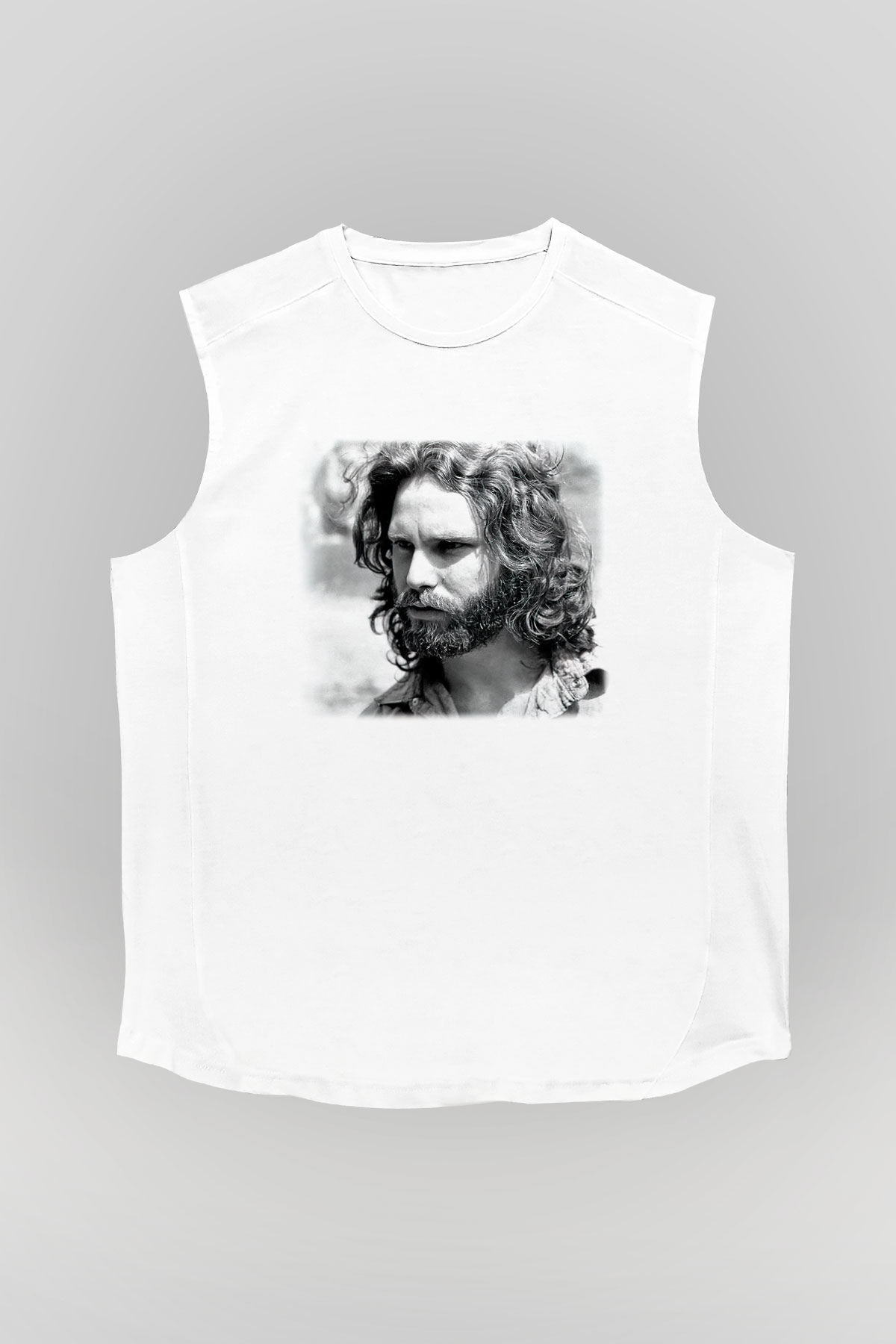 The Doors Beyaz Unisex Kolsuz Tişört