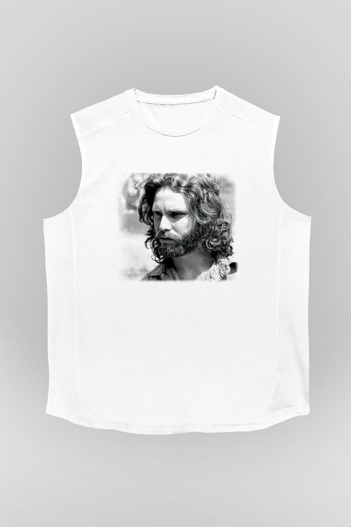 The Doors Beyaz Unisex Kolsuz Tişört