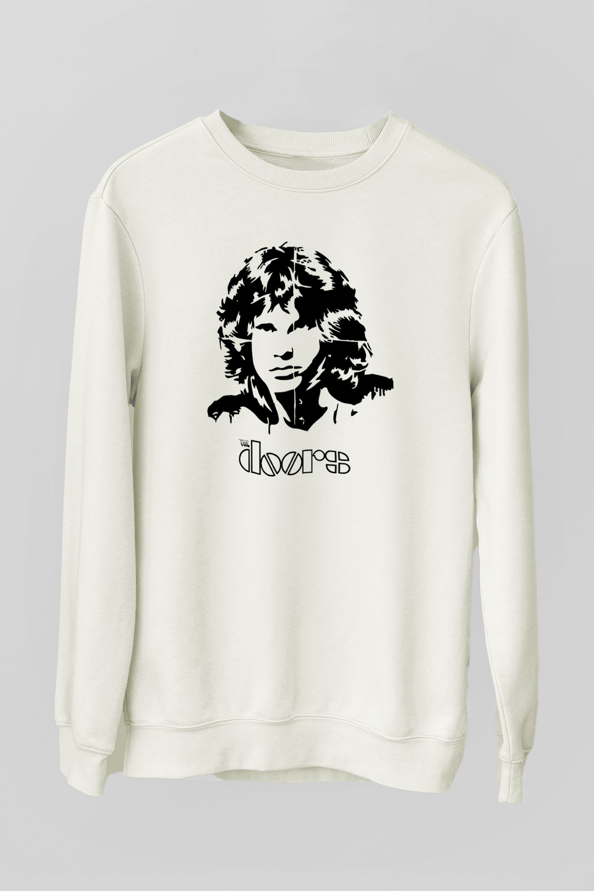 The Doors Beyaz Unisex Sweatshirt