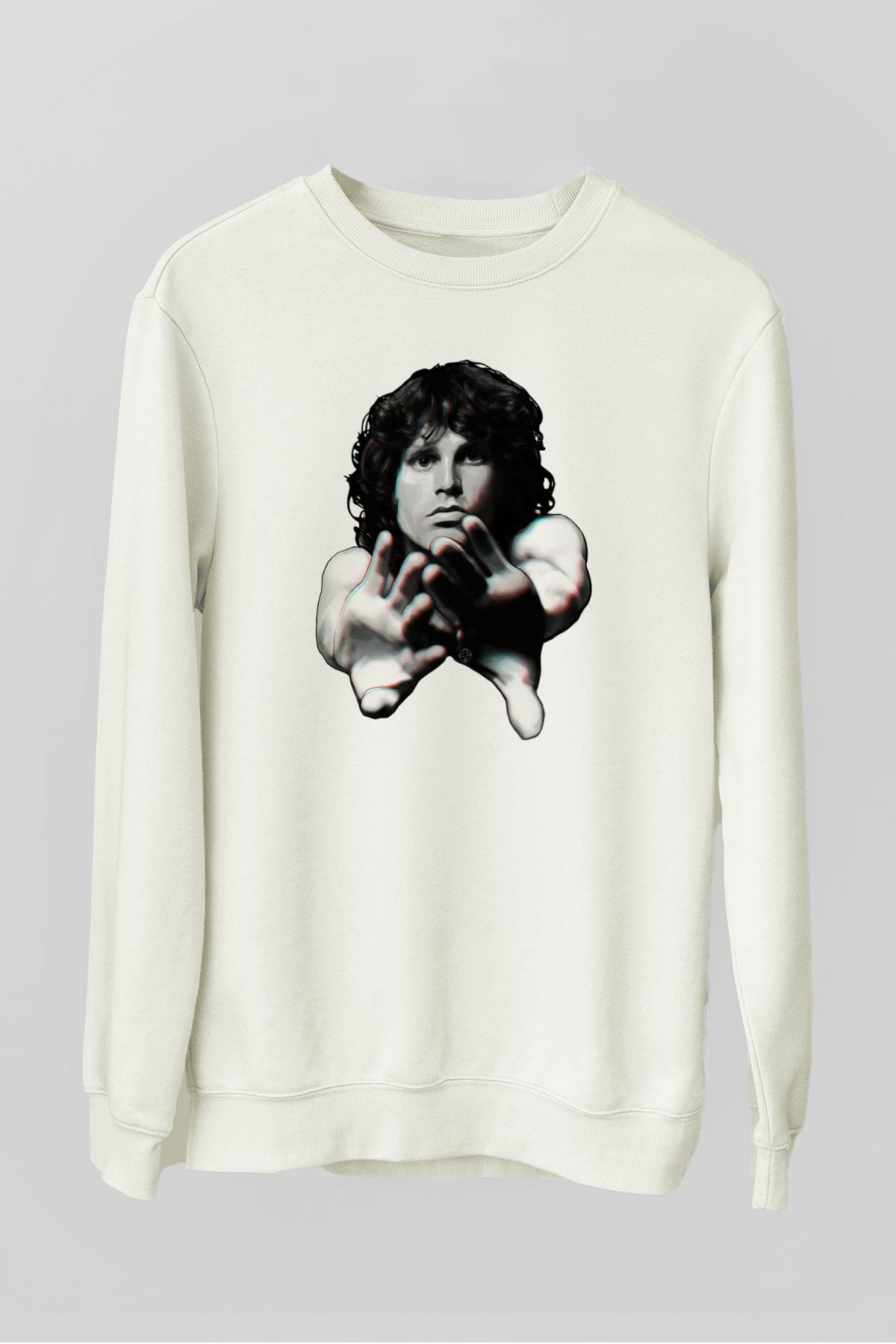 The Doors Beyaz Unisex Sweatshirt