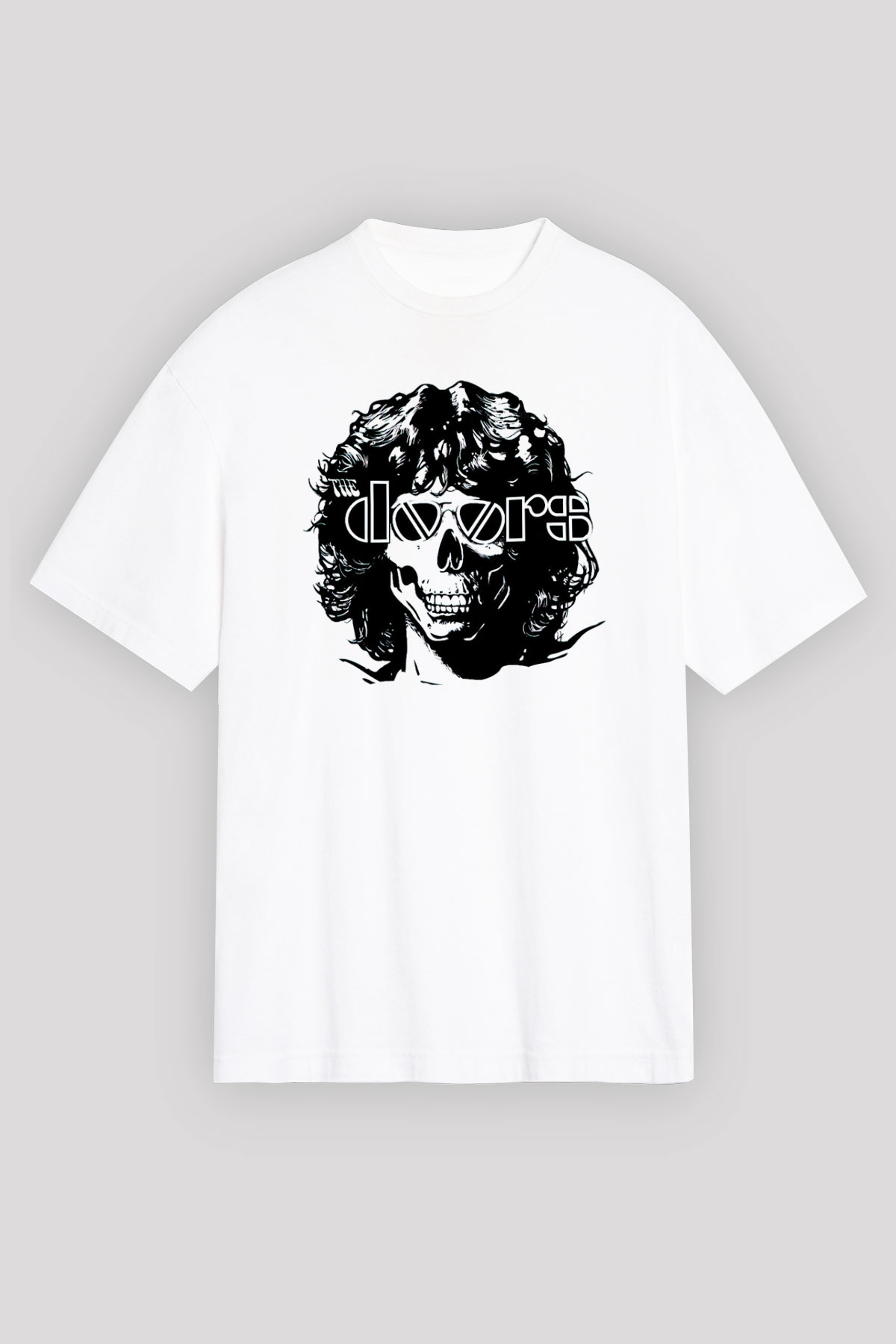 The Doors Beyaz Unisex Tişört T-Shirt - TişörtFabrikası