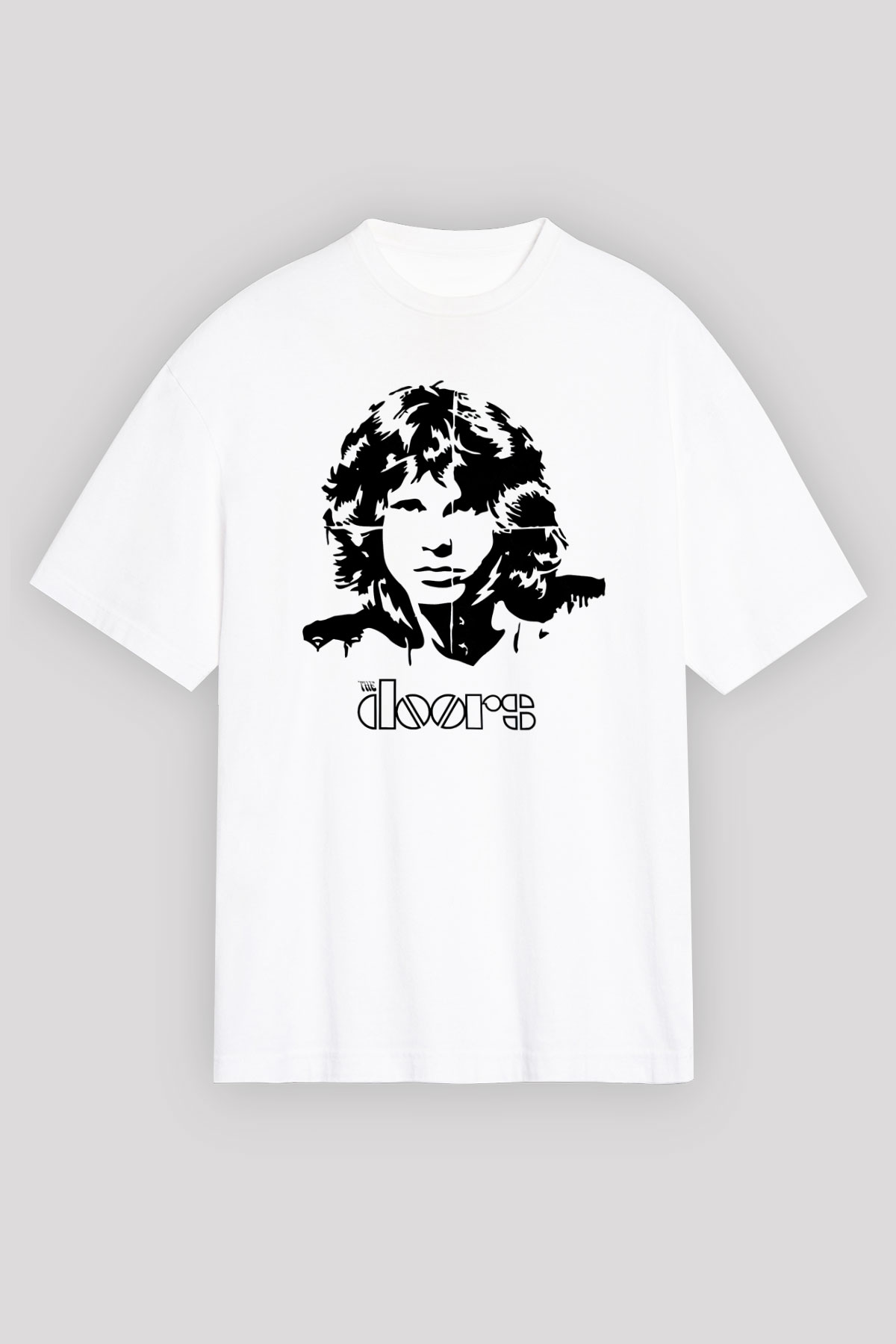The Doors Beyaz Unisex Tişört T-Shirt - TişörtFabrikası