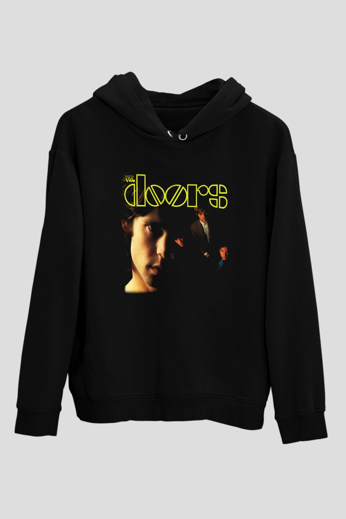 The Doors Siyah Unisex Kapüşonlu Sweatshirt