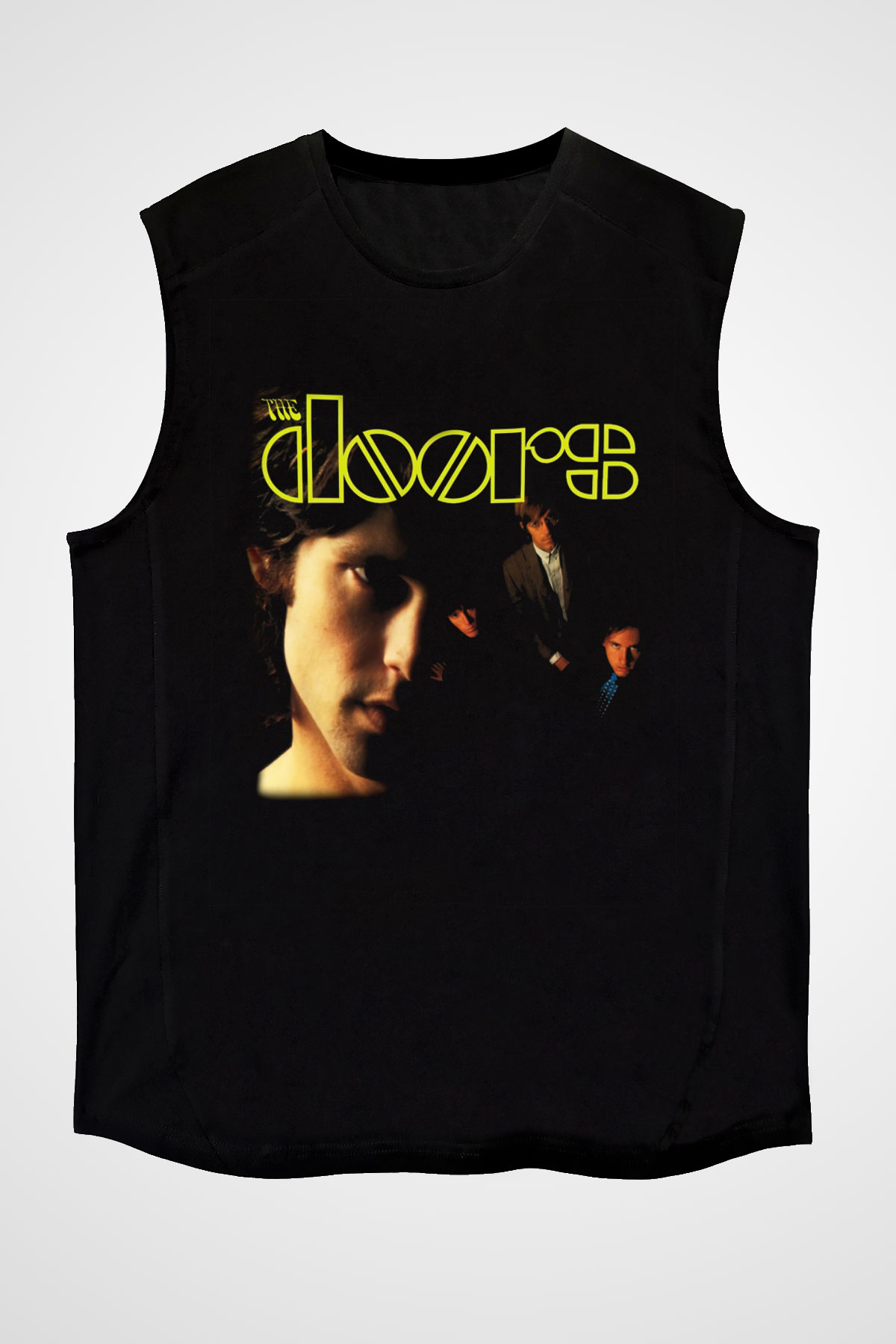 The Doors Siyah Unisex Kolsuz Tişört