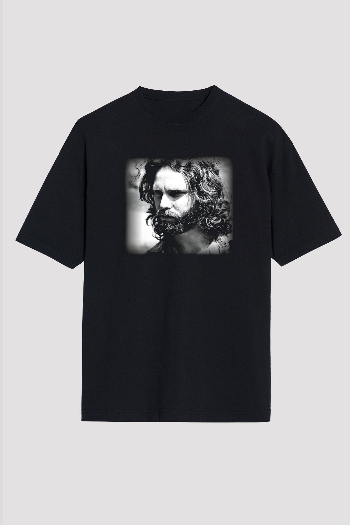 The Doors Siyah Unisex Oversize Tişört T-Shirt