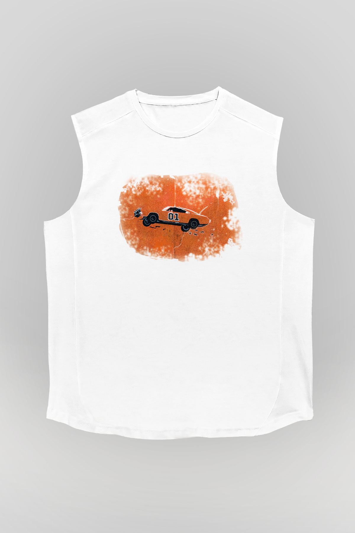 The Dukes of Hazzard Beyaz Unisex Kolsuz Tişört