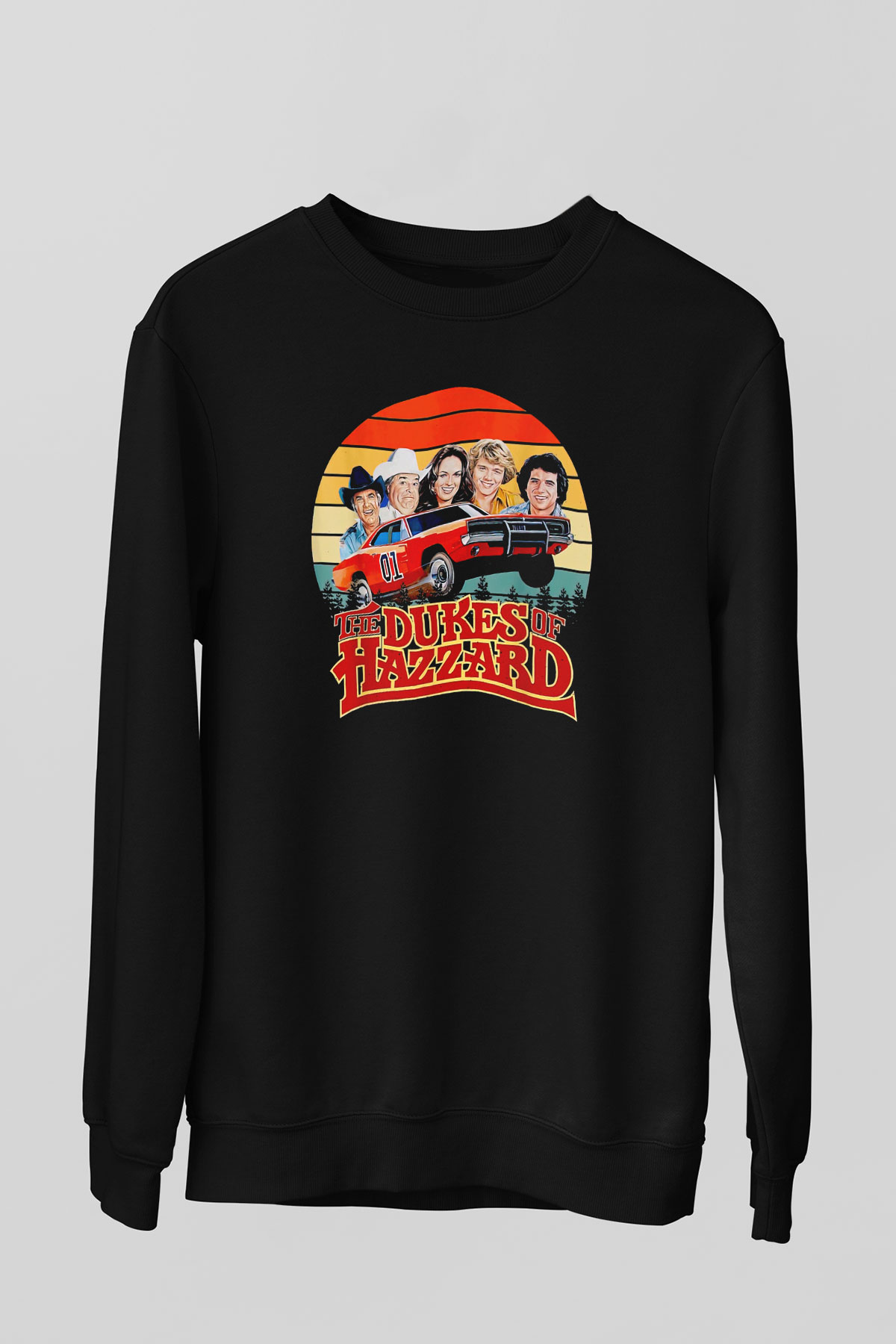 The Dukes of Hazzard Siyah Unisex  Sweatshirt