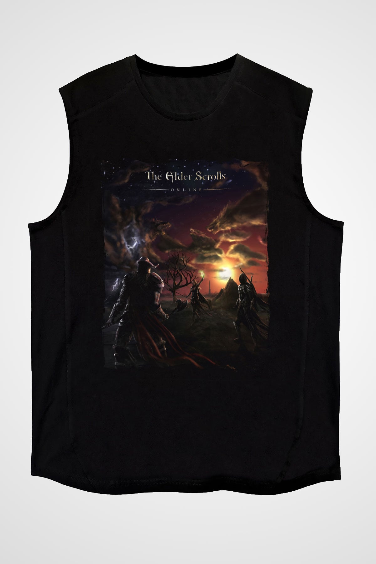 The Elder Scrolls Online Siyah Unisex Kolsuz Tişört