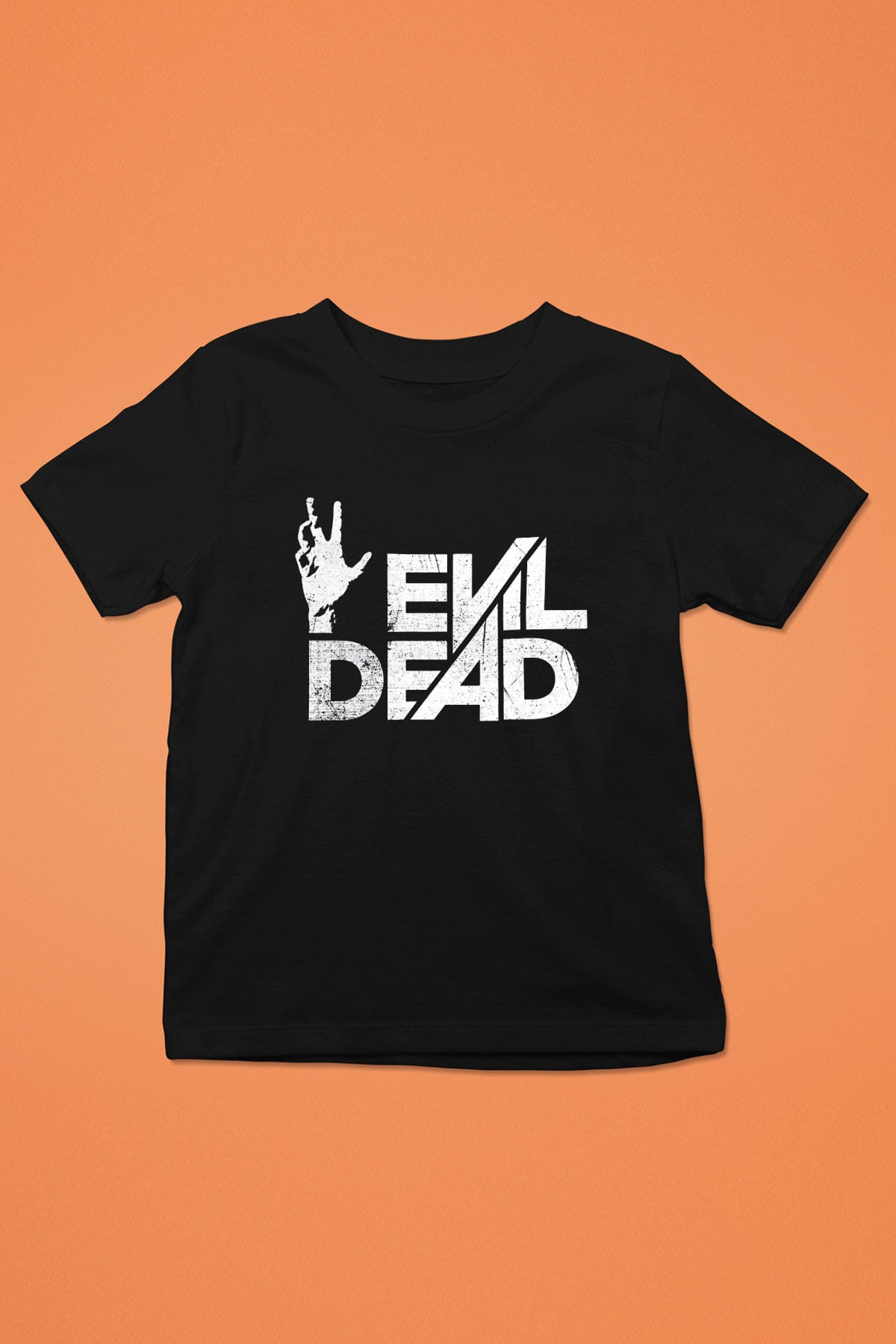 The Evil Dead Baskılı Siyah Unisex Çocuk Tişört
