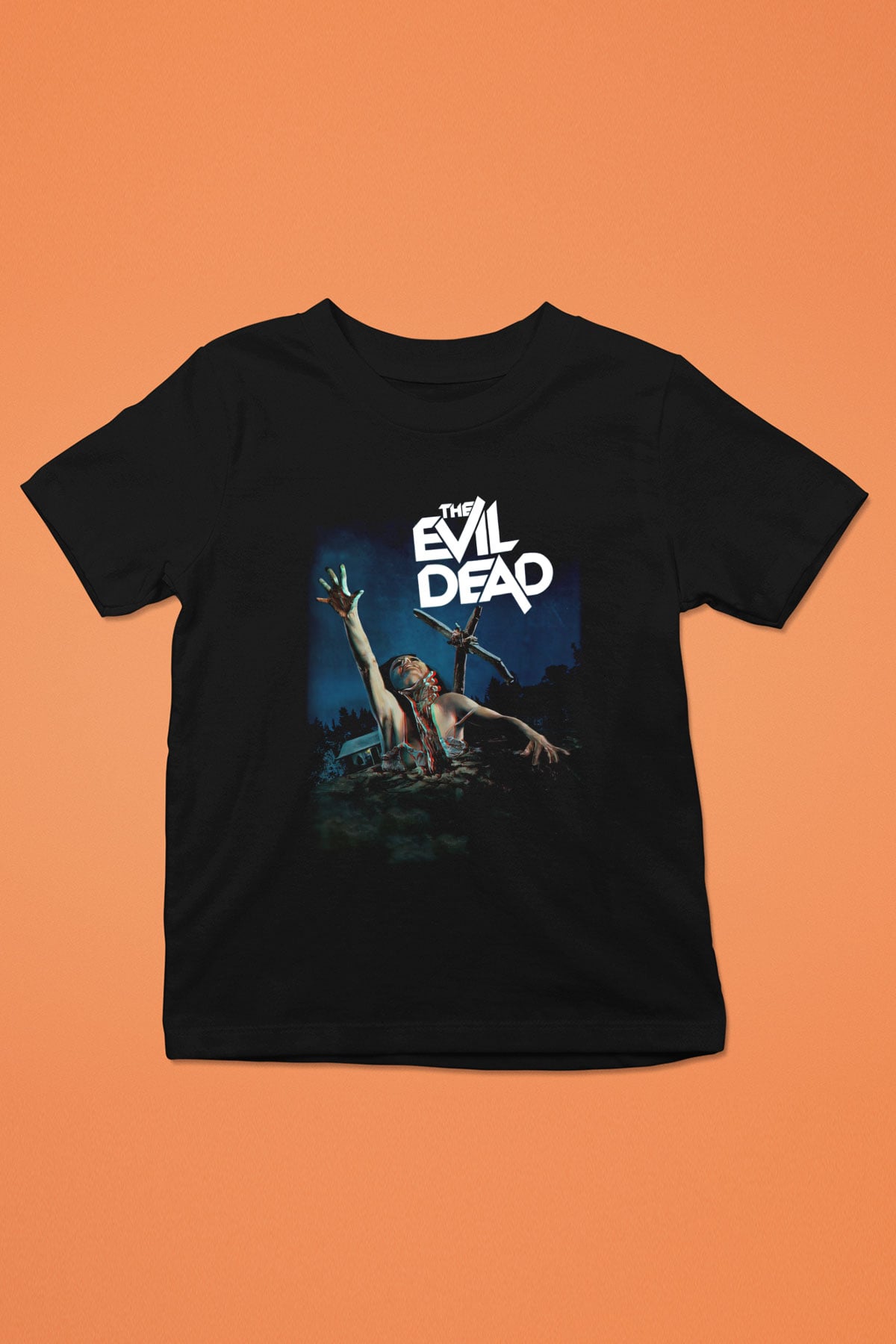 The Evil Dead Baskılı Siyah Unisex Çocuk Tişört