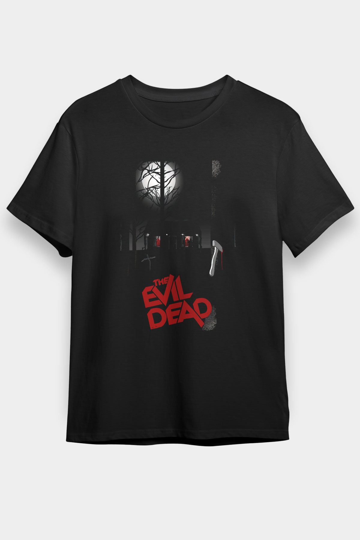 The Evil Dead Siyah Unisex Graphic Tee - STREETWEAR