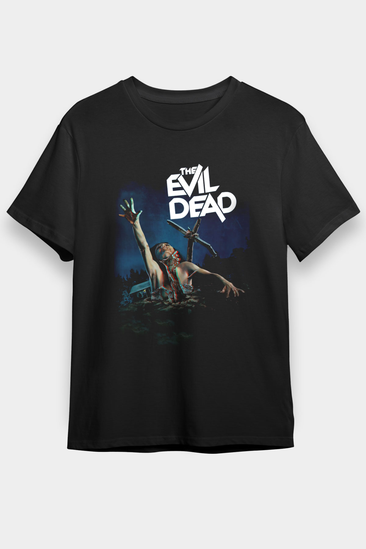 The Evil Dead Siyah Unisex Graphic Tee - STREETWEAR